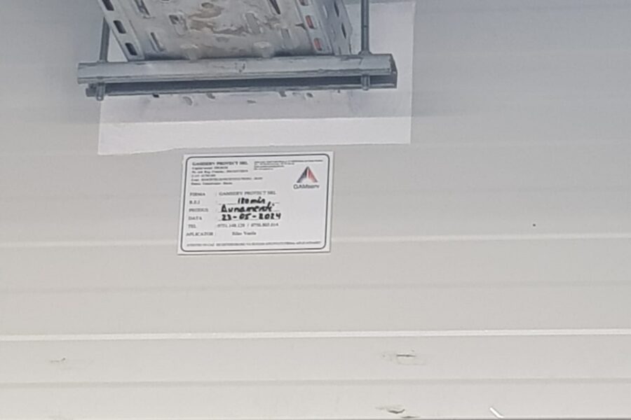Matări antifoc sau treceri antifoc prin pereți rezistenți la foc